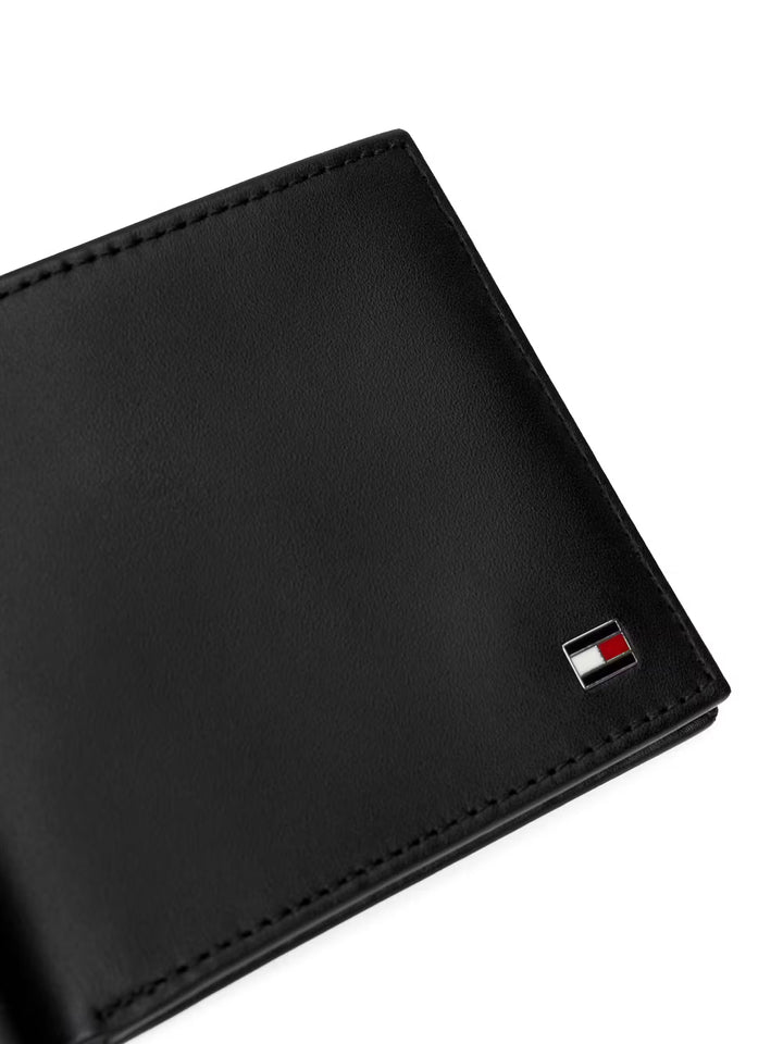 TOMMY HILFIGER ETON MINI CC WALLET - BLACK