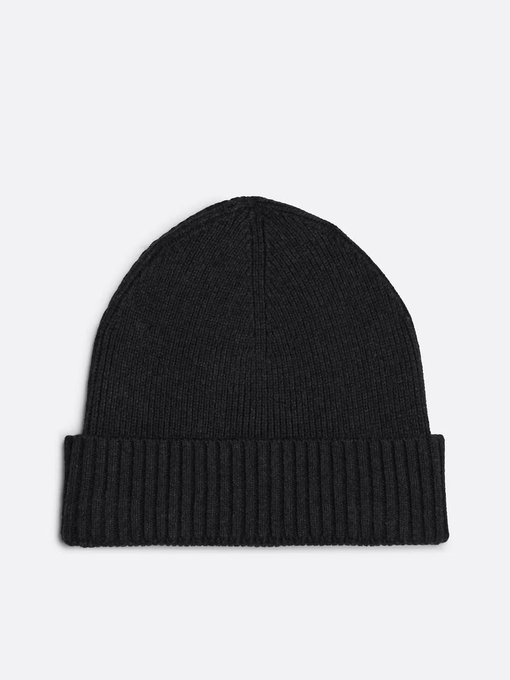 TH FLAG PIMA COTTON BEANIE - CHARCOAL GREY