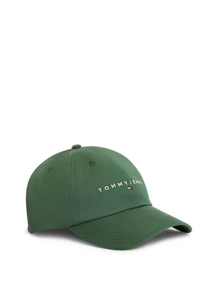 TOMMY JEANS LINEAR LOGO CAP - SHADOW PINE