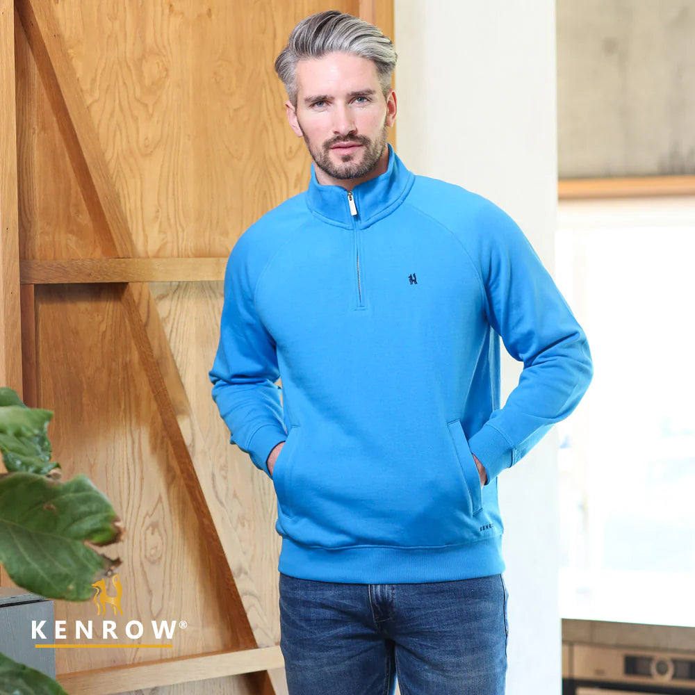 KENROW AVERY 1/2 ZIP - BLUE