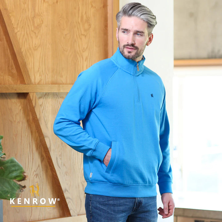 KENROW AVERY 1/2 ZIP - BLUE