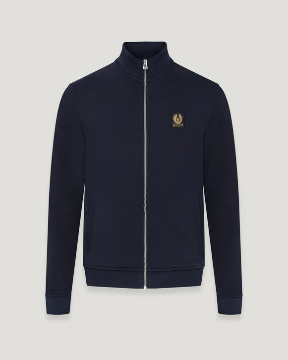 BELSTAFF FULL ZIP SWEAT - DARK INK