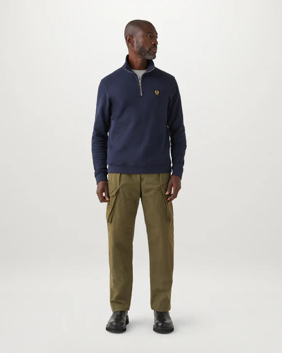 BELSTAFF 1/4 ZIP SWEAT - DARK INK