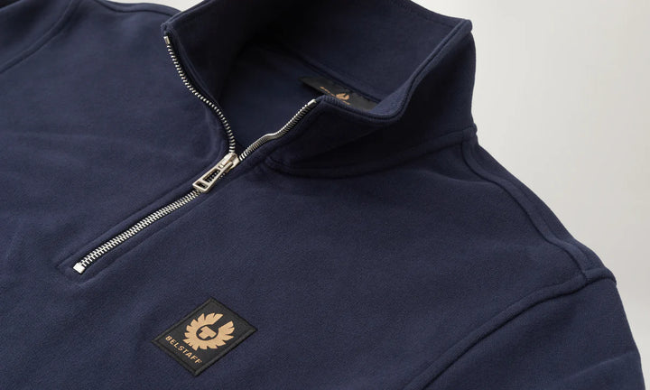 BELSTAFF 1/4 ZIP SWEAT - DARK INK