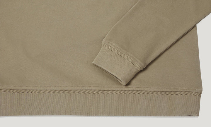 BELSTAFF 1/4 ZIP SWEATSHIRT - FATIGUE GREEN