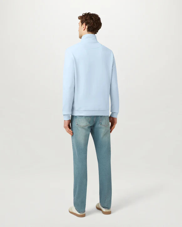 BELSTAFF 1/4 ZIP SWEATSHIRT - SKY BLUE