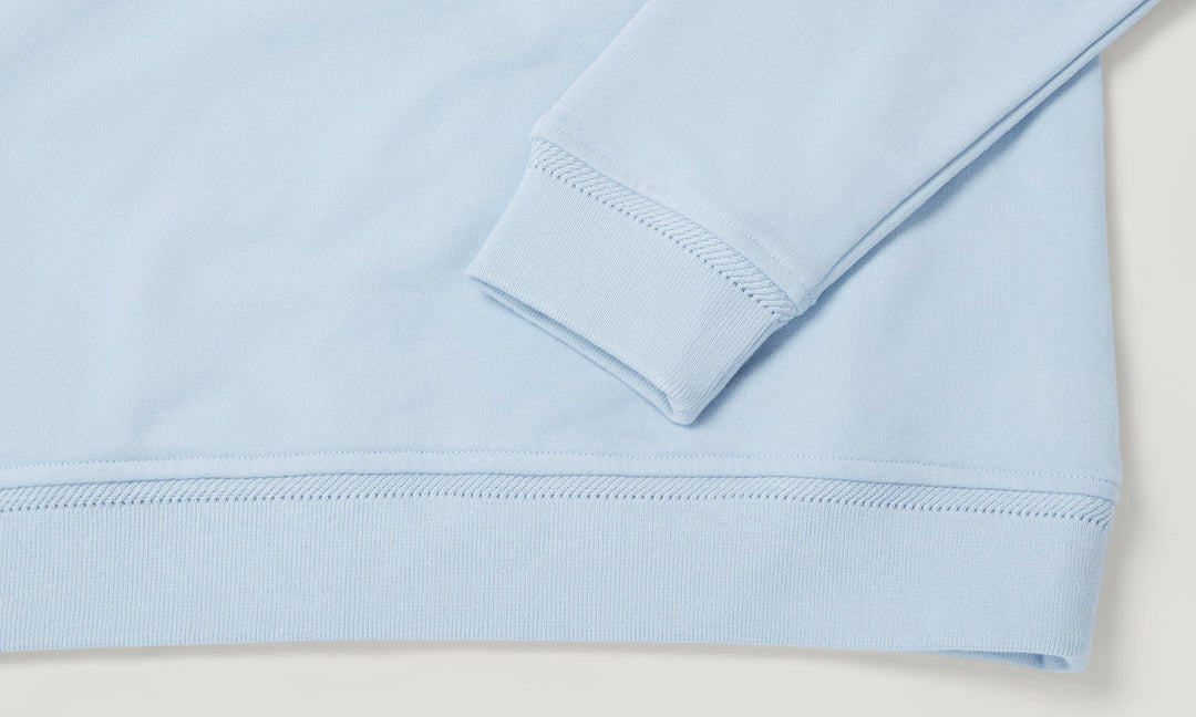 BELSTAFF 1/4 ZIP SWEATSHIRT - SKY BLUE