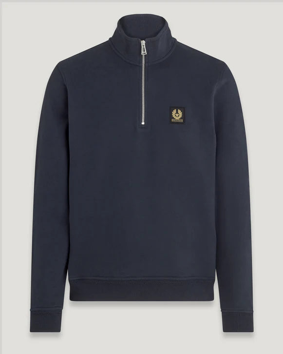 BELSTAFF 1/4 ZIP SWEAT - DARK INK