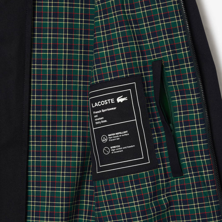 LACOSTE WATERPROOF TWILL HARRINGTON JACKET