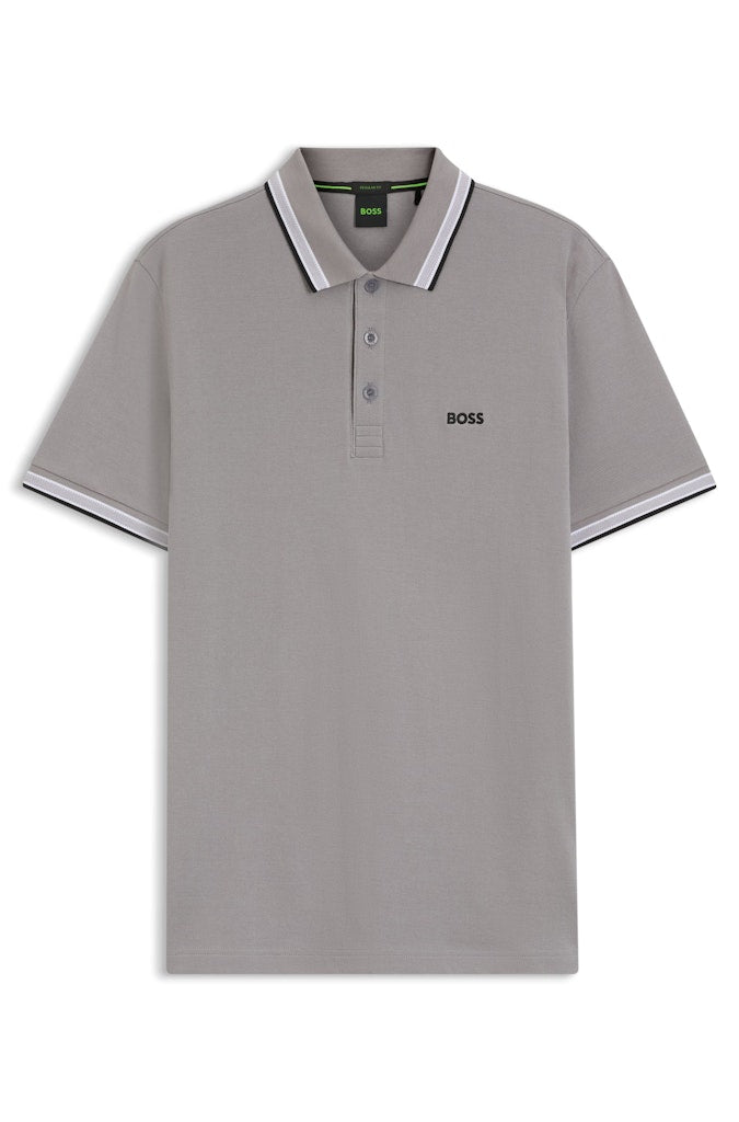 BOSS PADDY POLO - 068 OPEN GREY
