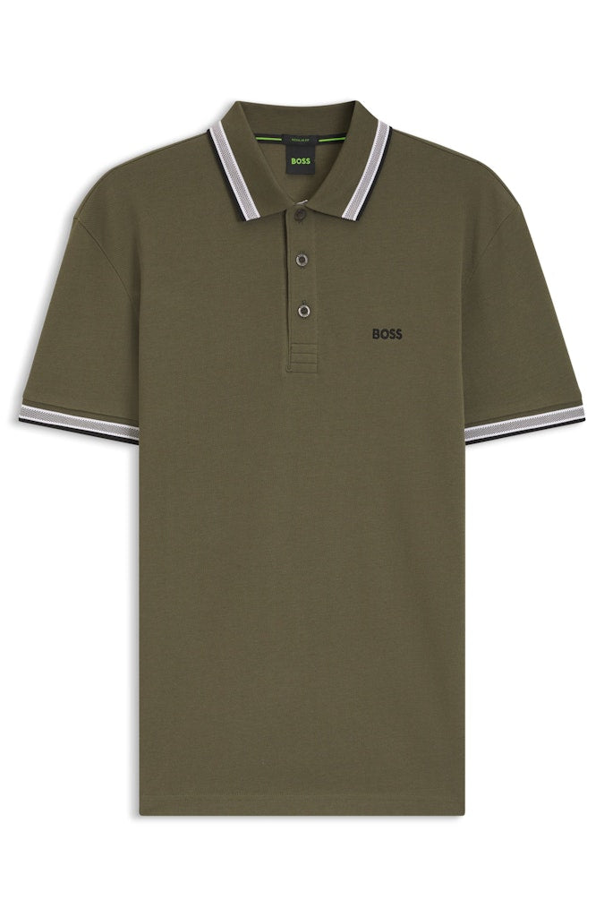 BOSS PADDY POLO - 398 OPEN GREEN