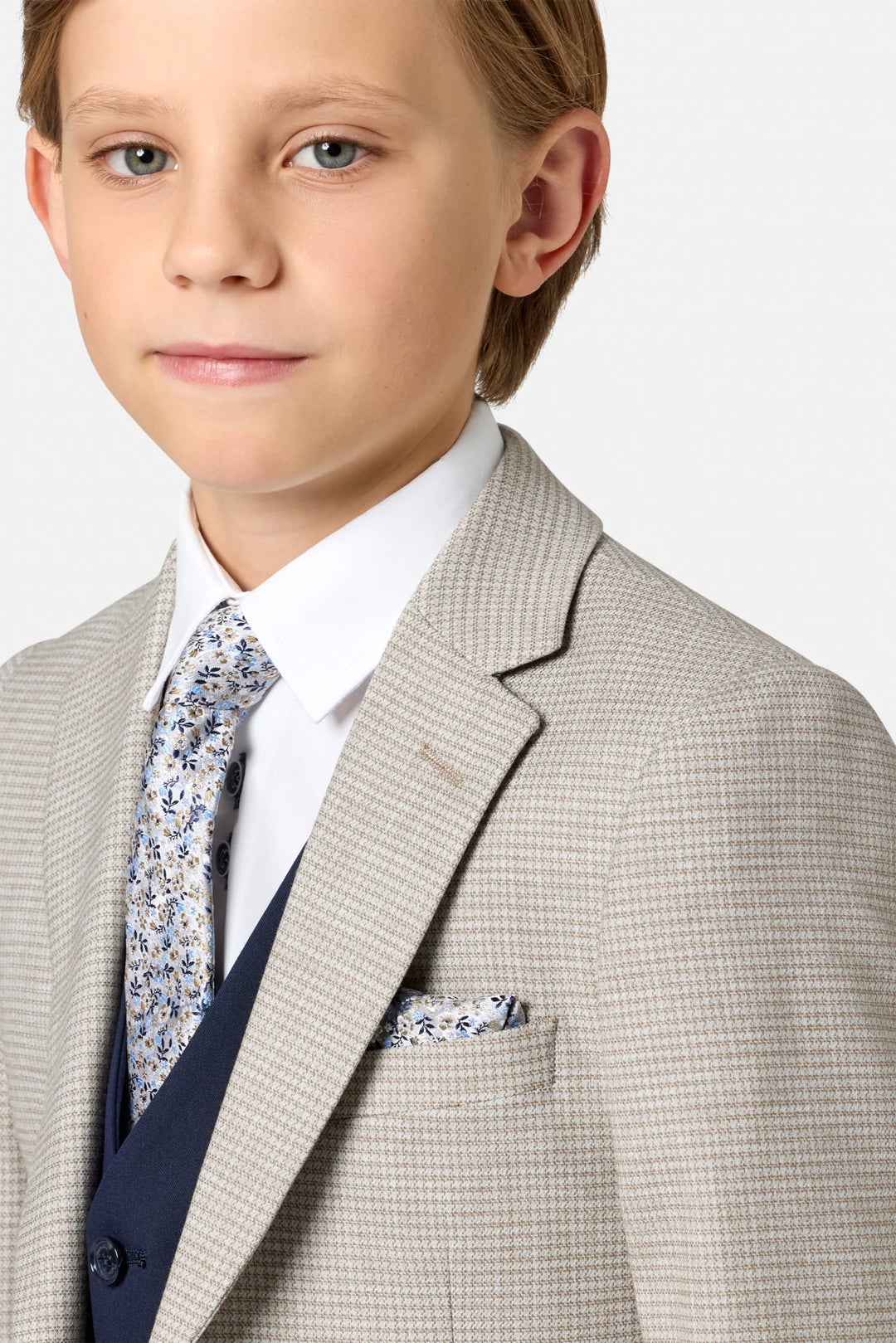 BENETTI BOYS LUCAS 3PC SUIT - STONE