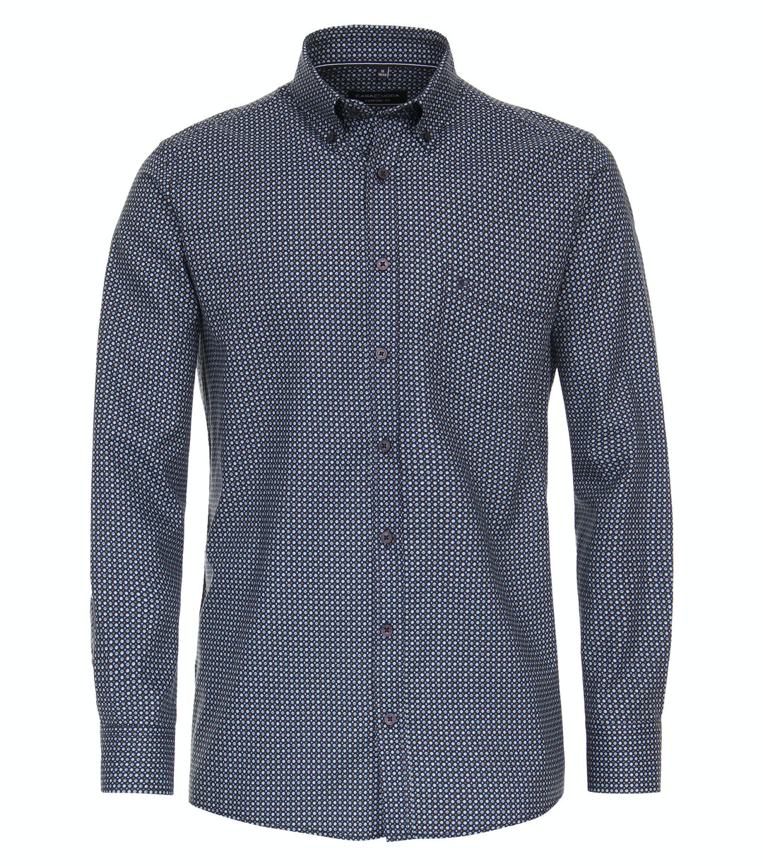 CASA MODA L/S PRINT - 100 BLUE