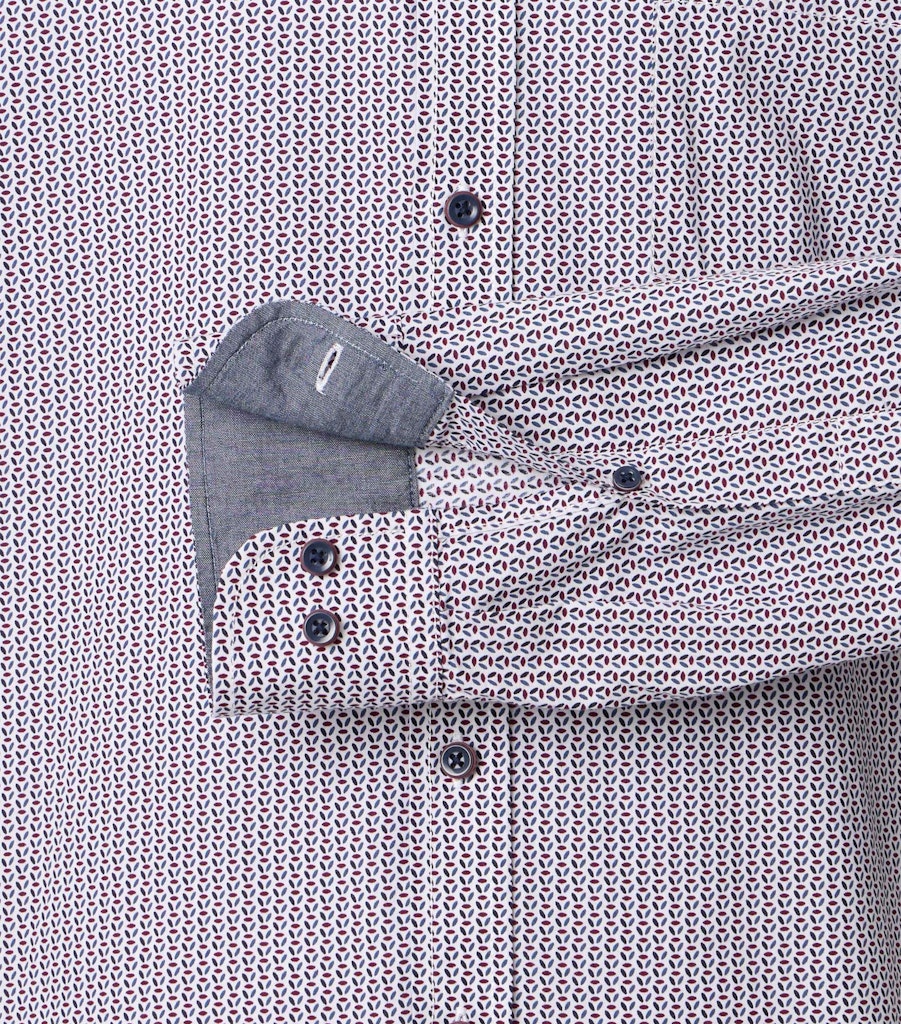 CASA MODA 454512700 SHIRT - 400 GARNET