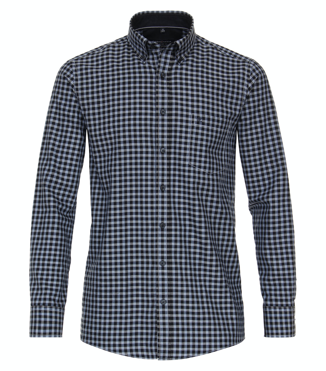 CASA MODA L/S CHECK SHIRT + - 100 BLUE