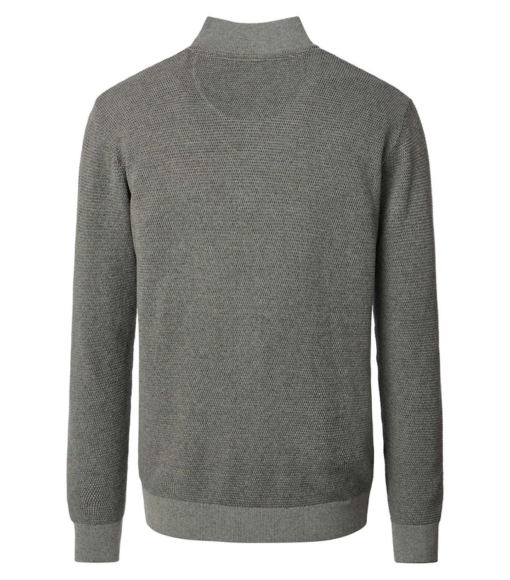 CASA MODA STRICKTROYER 1/2 ZIP - 381 SEAGRASS