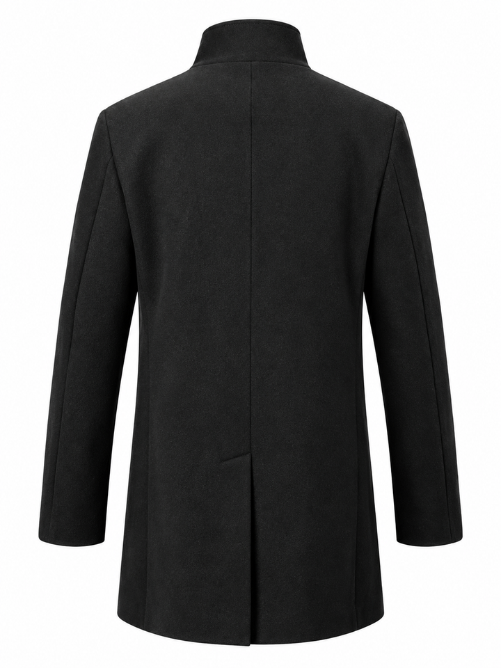 BOWE TAILORING SAMUELS WOOL COAT - BLACK