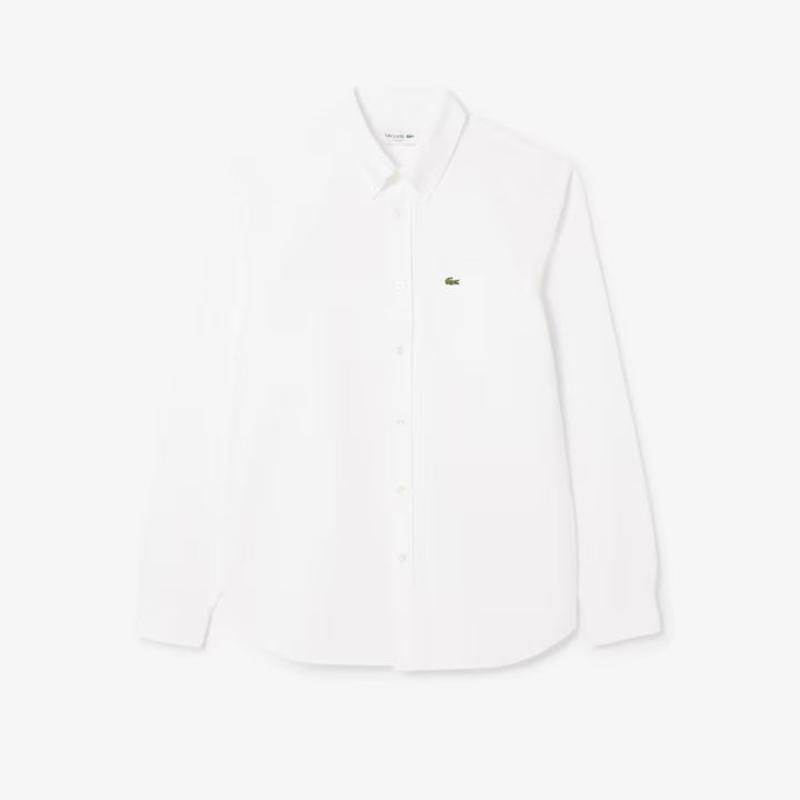 LACOSTE REGULAR FIT OXFORD - WHITE