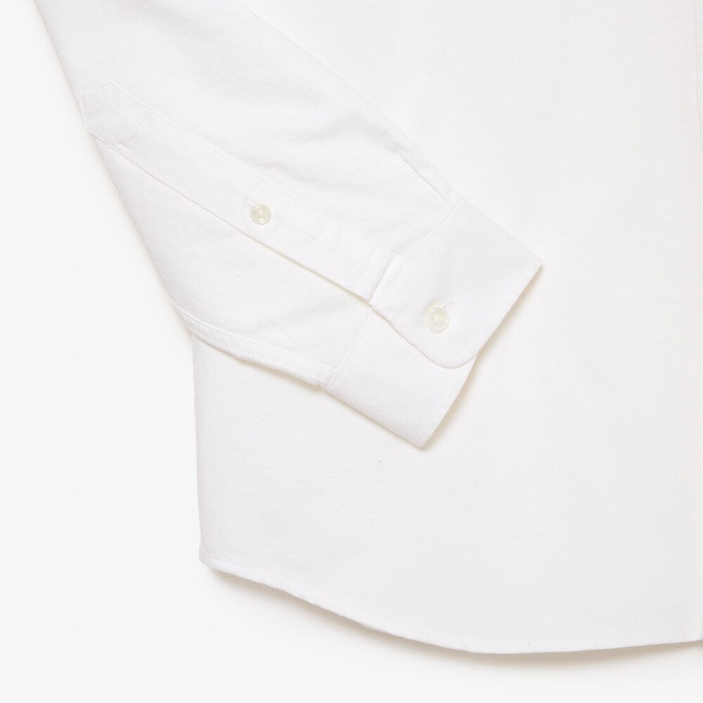 LACOSTE REGULAR FIT OXFORD - WHITE