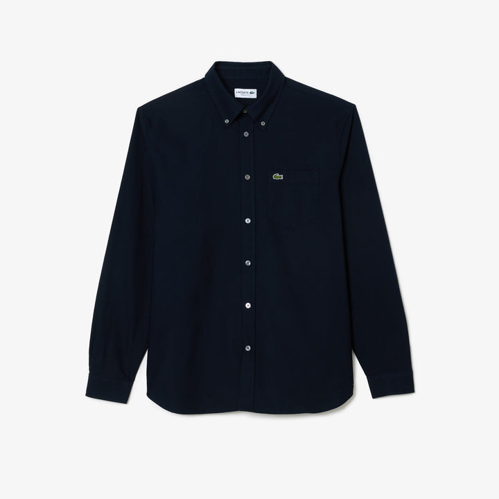 LACOSTE REG LS OXFORD - NAVY BLUE