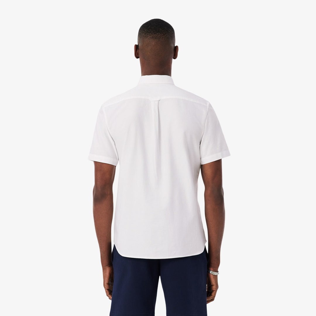 LACOSTE REG SS OXFORD - WHITE