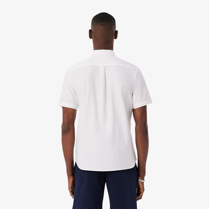 LACOSTE REG SS OXFORD - WHITE