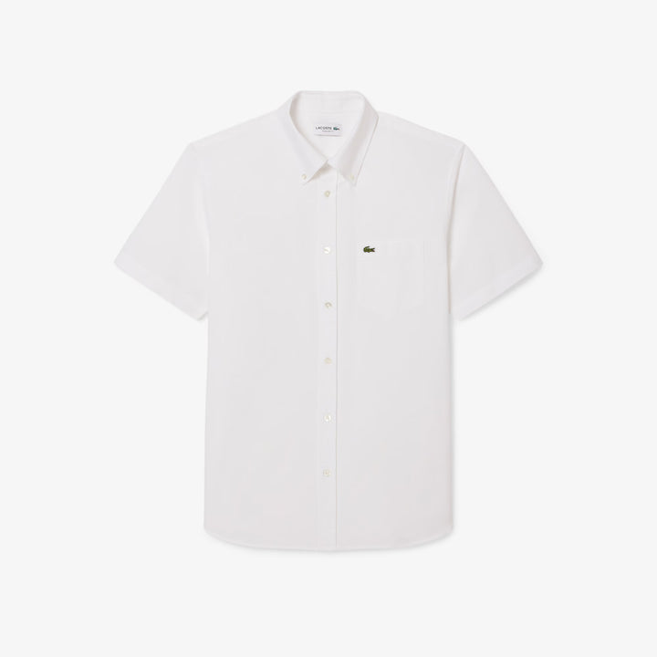LACOSTE REG SS OXFORD - WHITE