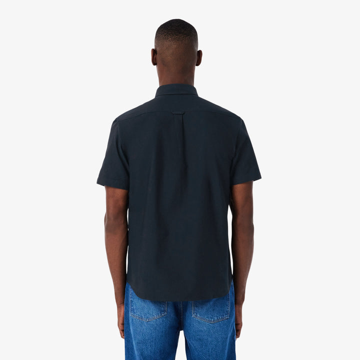 LACOSTE REG SS OXFORD - NAVY BLUE