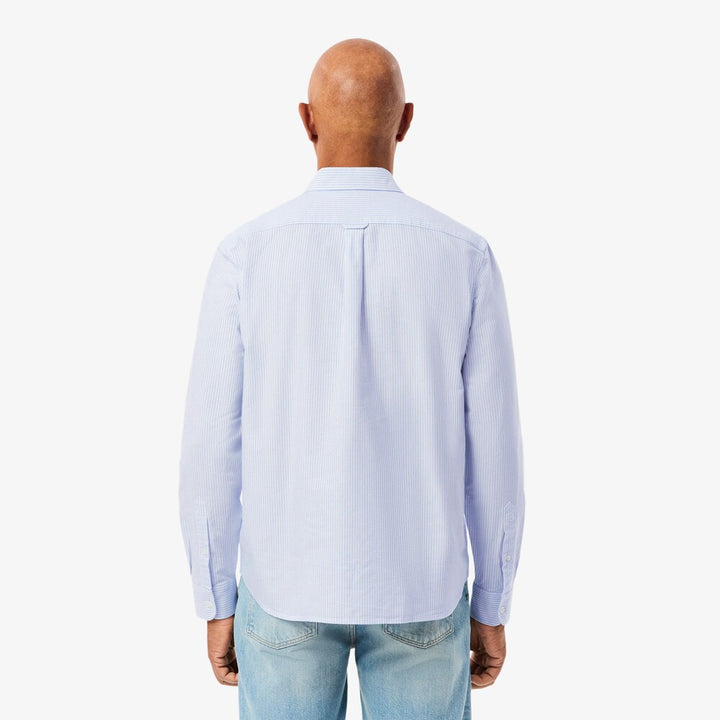 LACOSTE REGULAR FIT STRIPED OX - OVERVIEW/WHITE