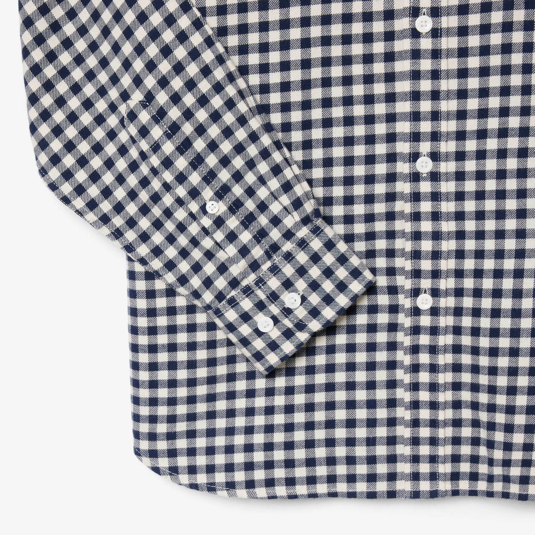 LACOSTE WINTER CHECK SHIRT - LAP/NAVY