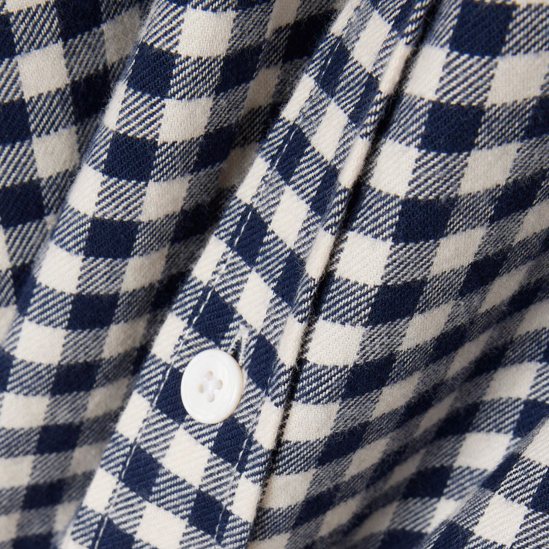 LACOSTE WINTER CHECK SHIRT - LAP/NAVY