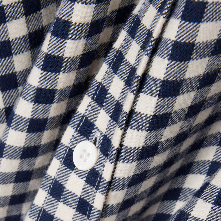 LACOSTE WINTER CHECK SHIRT - LAP/NAVY