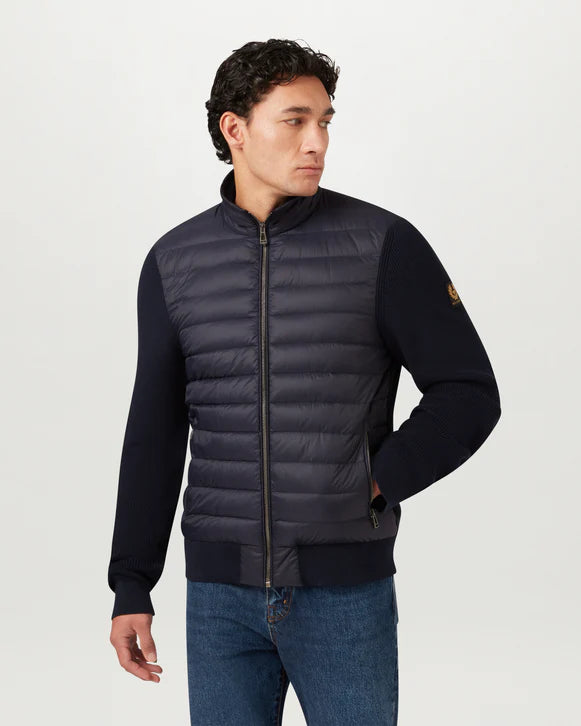 BELSTAFF CONTROL CARDIGAN - DARK INK