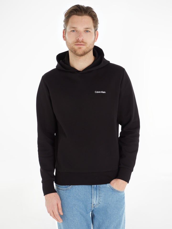 CK MICRO LOGO REPREVE HOODIE - BLACK