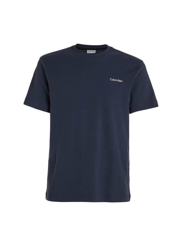 CK MICRO LOGO INTERLOCK TEE - NAVY