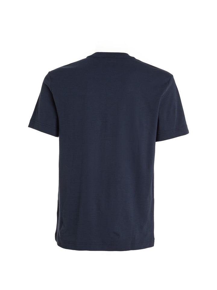 CK MICRO LOGO INTERLOCK TEE - NAVY