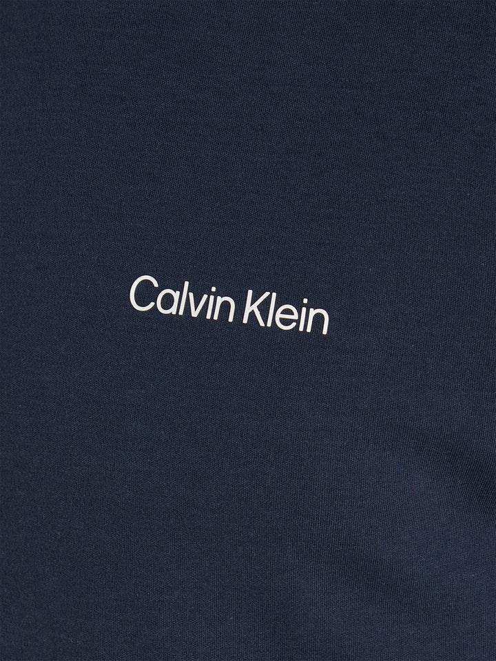 CK MICRO LOGO INTERLOCK TEE - NAVY