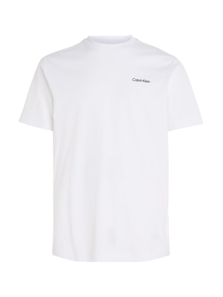 CK MICRO LOGO INTERLOCK TEE - WHITE