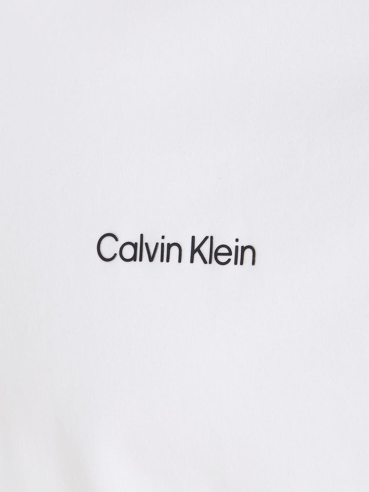 CK MICRO LOGO INTERLOCK TEE - WHITE