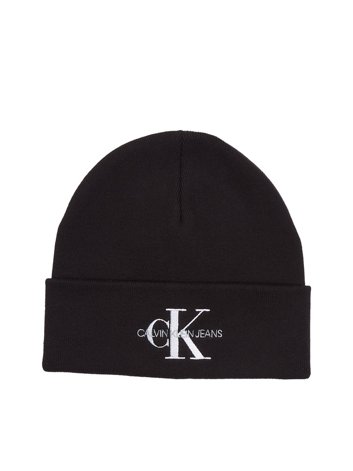 CKJ MONOLOGO EMBRO BEANIE - BLACK