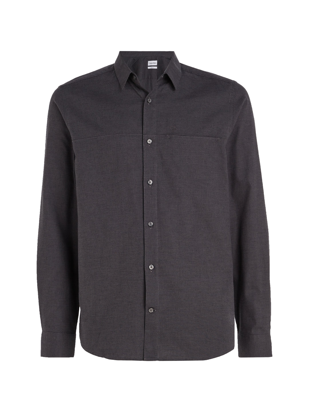 CK FLANNEL SOLID SHIRT - MAGNET
