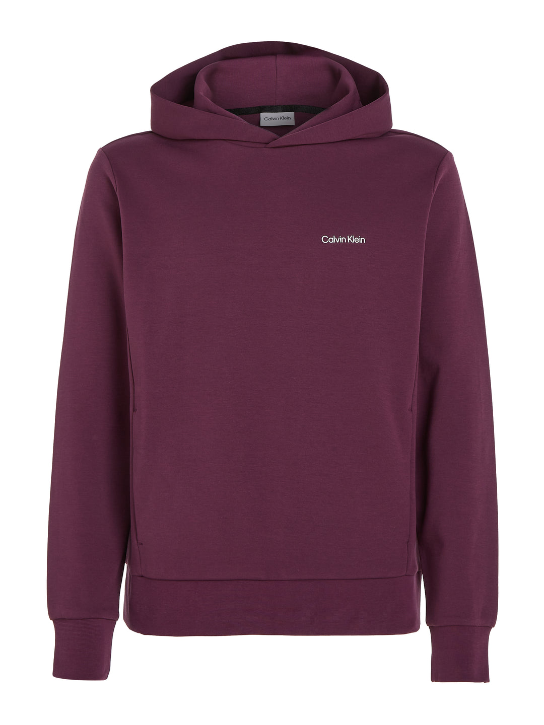 CK MICRO LOGO REPREVE HOODIE - PLUM