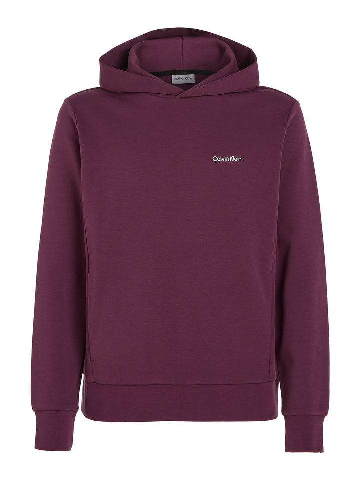 CK MICRO LOGO REPREVE HOODIE - PLUM