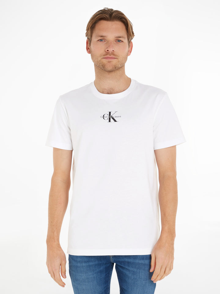 CKJ MONOLOGO REGULAR TEE - WHITE