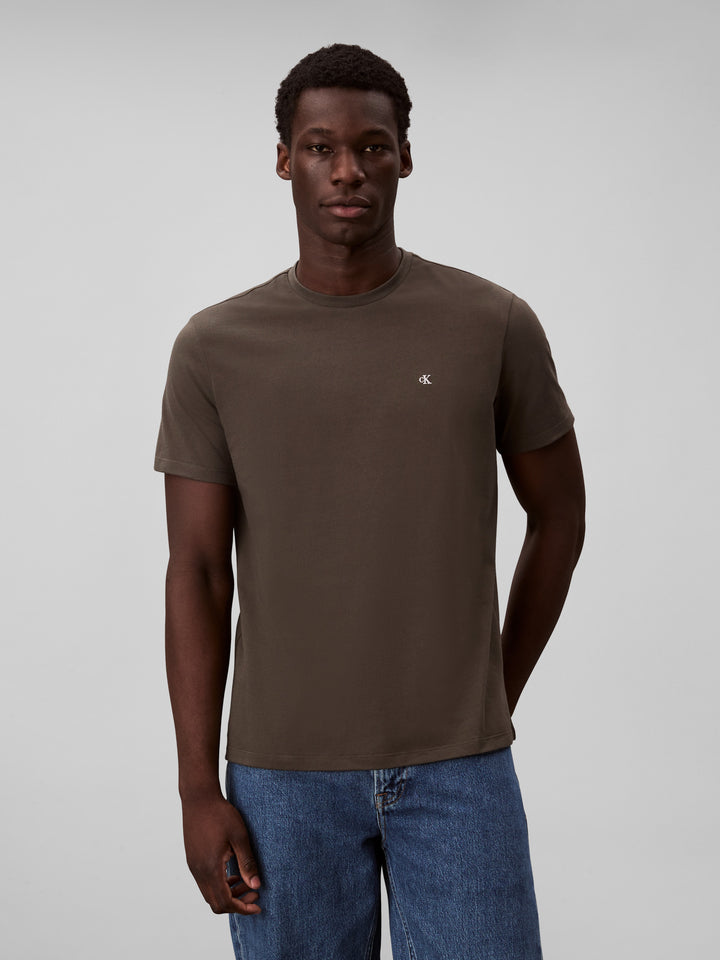 CKJ SS CLASSIC MONOGRAM TEE - BELUGA
