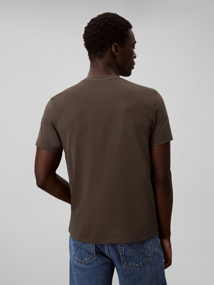 CKJ SS CLASSIC MONOGRAM TEE - BELUGA