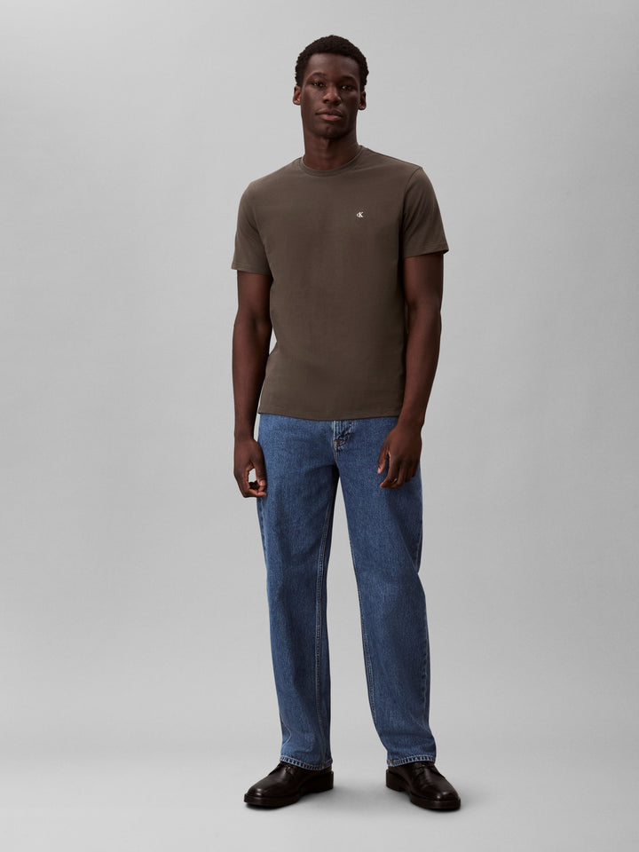 CKJ SS CLASSIC MONOGRAM TEE - BELUGA