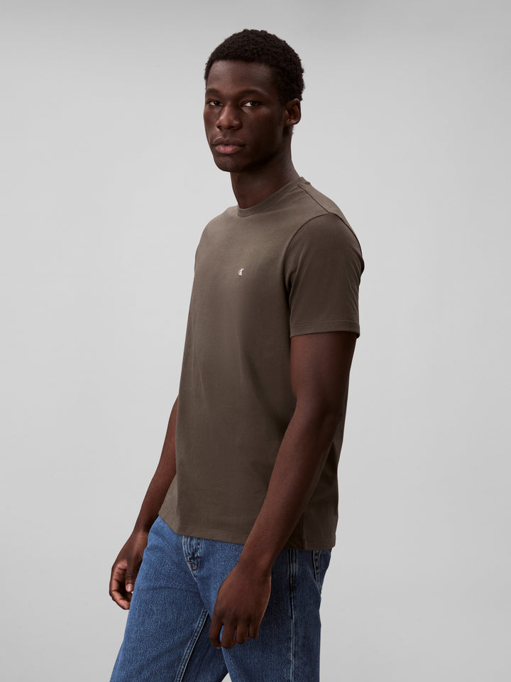 CKJ SS CLASSIC MONOGRAM TEE - BELUGA