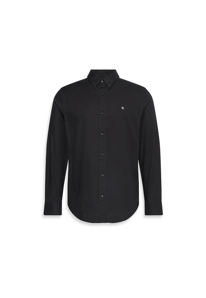 CKJ LS SOLID OXFORD CLASSIC SHIRT - BLACK
