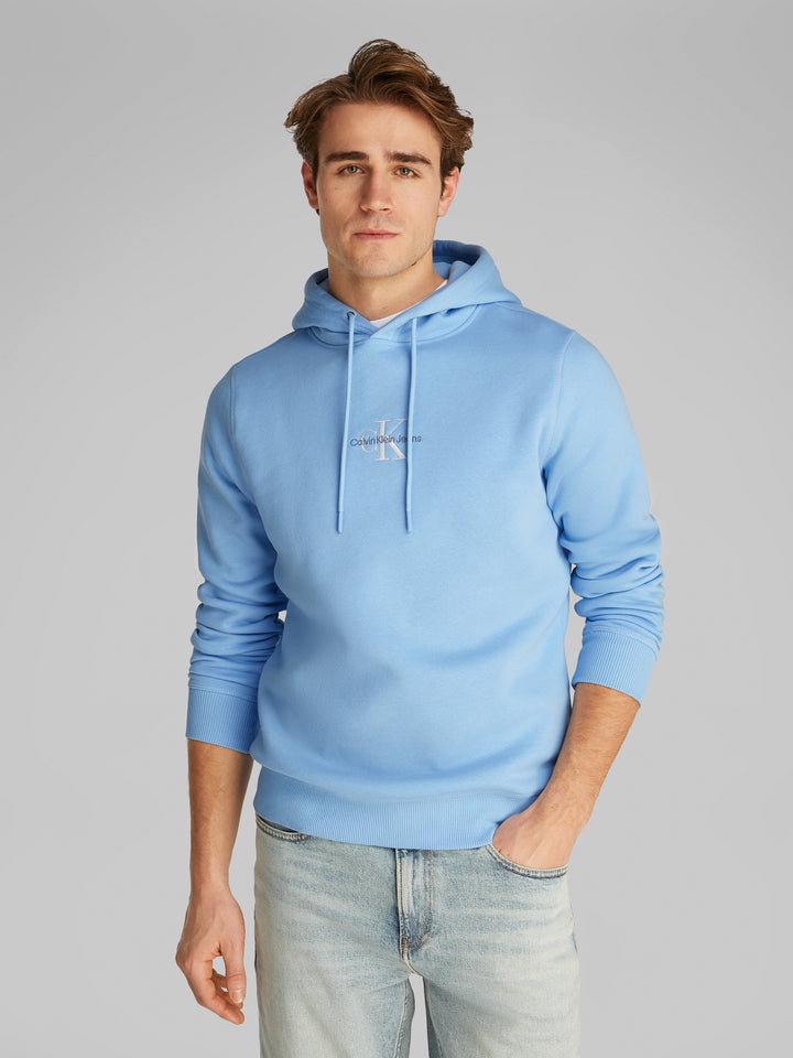 CKJ MONOLOGO HOODIE - BLUE BELL